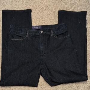 NYDJ Women's Dark Denim Straight Leg Jeans